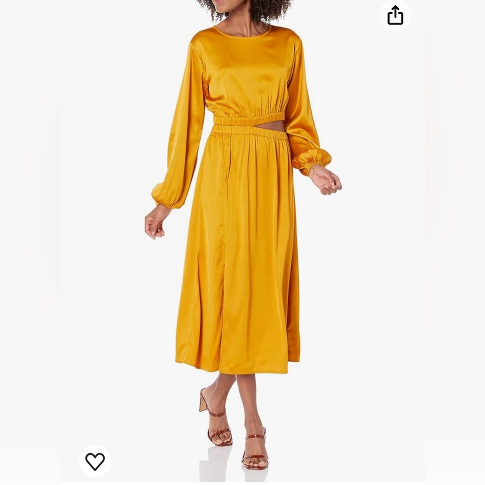 gold dress